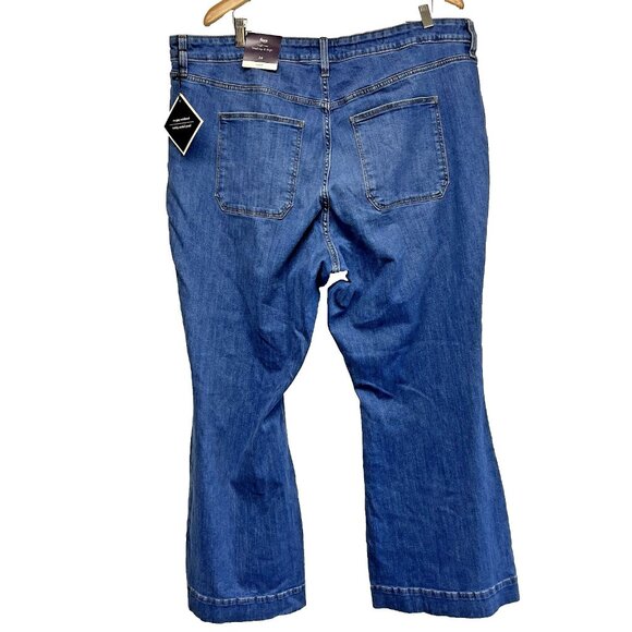 New Lot of 2 Womens Size 24 High Rise Jeans Ava & Viv Flare Universal Thread Str - Picture 7 of 7